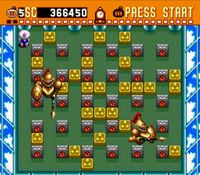 une photo d'Ã©cran de Super Bomberman sur Nintendo Super Nes
